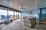 MP502 living area with panoramic ocean views